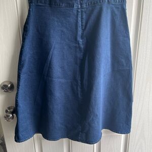 Liz Claiborne Blue A-Line Knee-Length Skirt